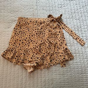 Cheetah Print Skort